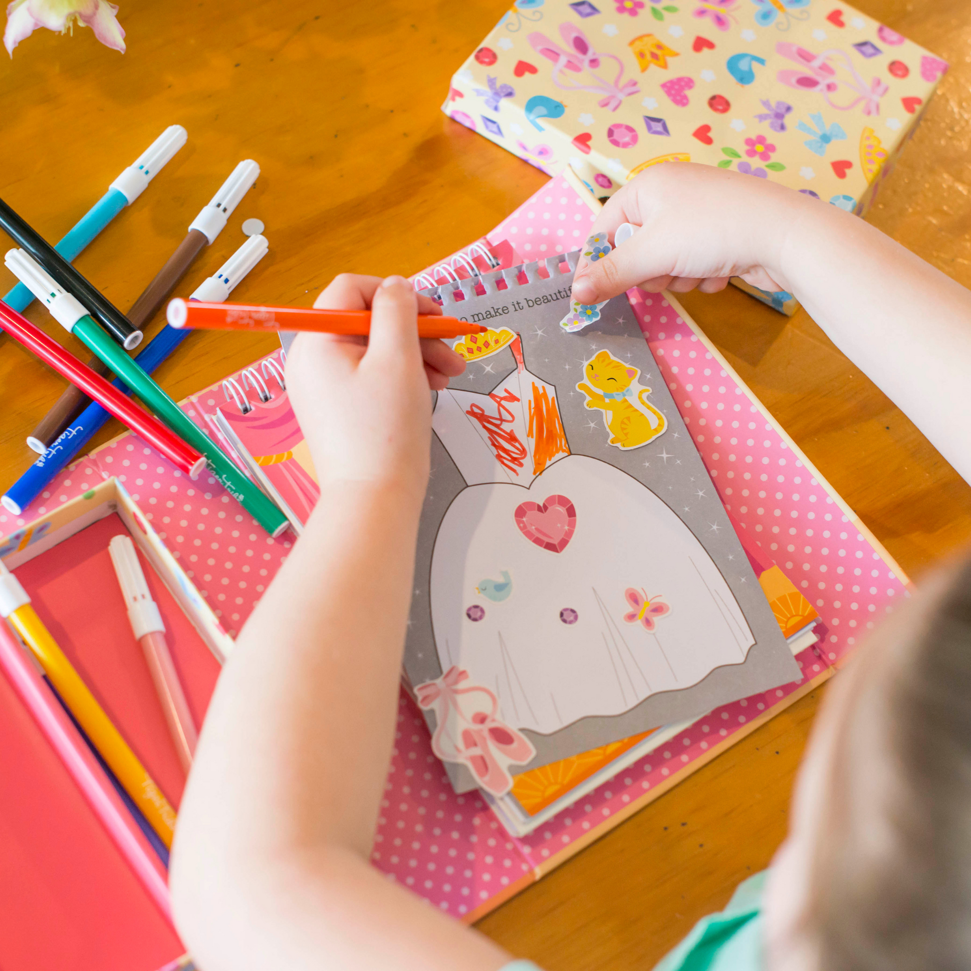 Tiger Tribe | Colouring Set In Ballet Design