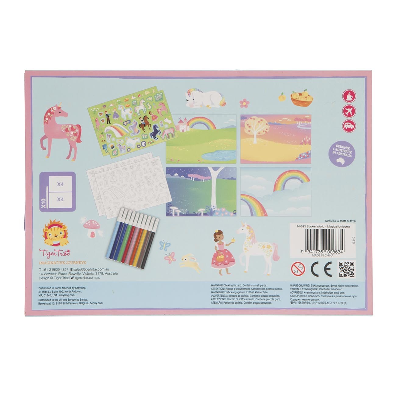 Tiger Tribe - Sticker World - Magical Unicorns - Sweet Pea Kids