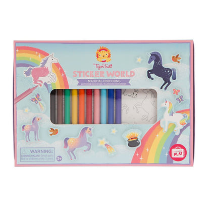 Tiger Tribe - Sticker World - Magical Unicorns - Sweet Pea Kids