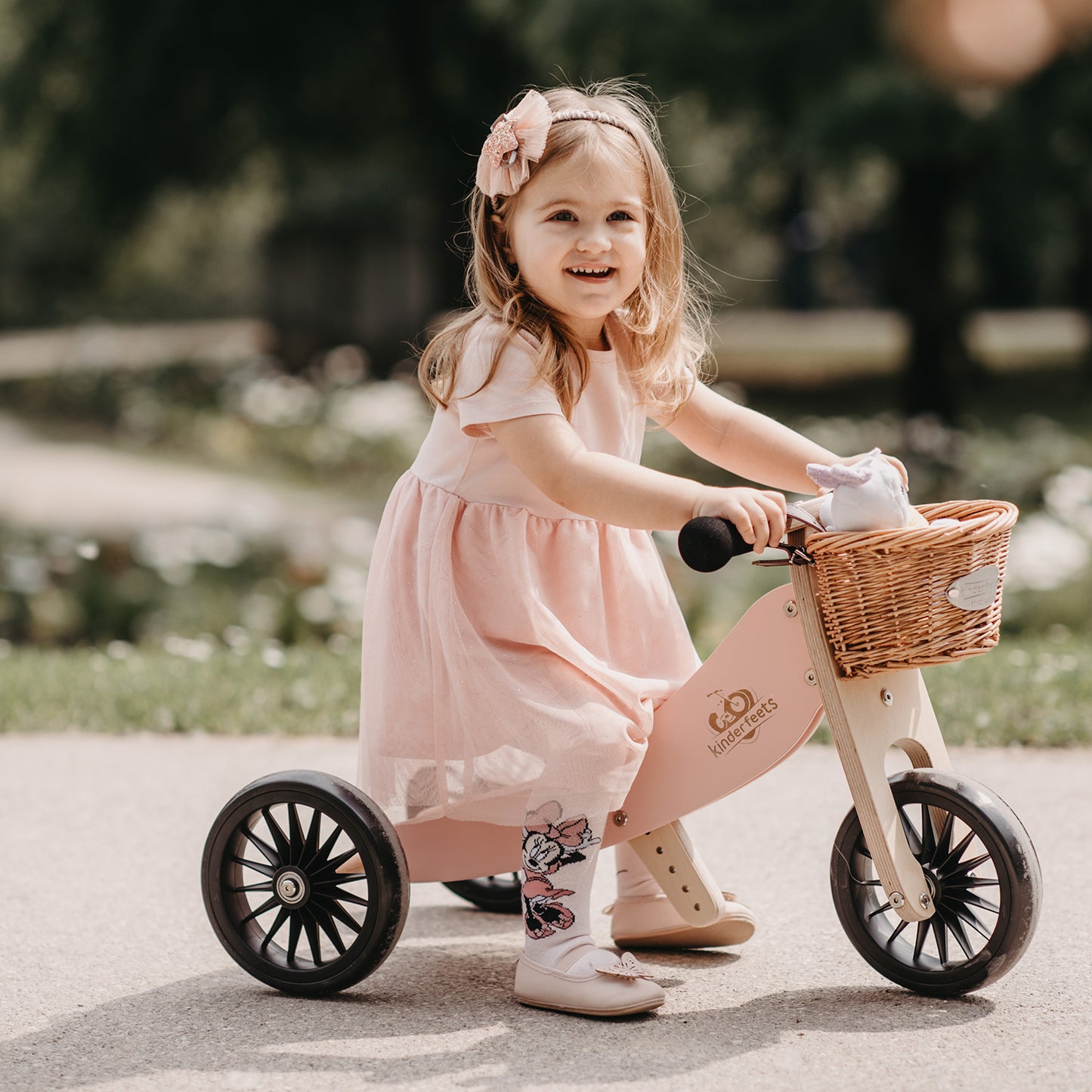 Purchase Online Kinderfeets - 2-in-1 Tiny Tot Plus Tricycle & Balance Bike - Rose