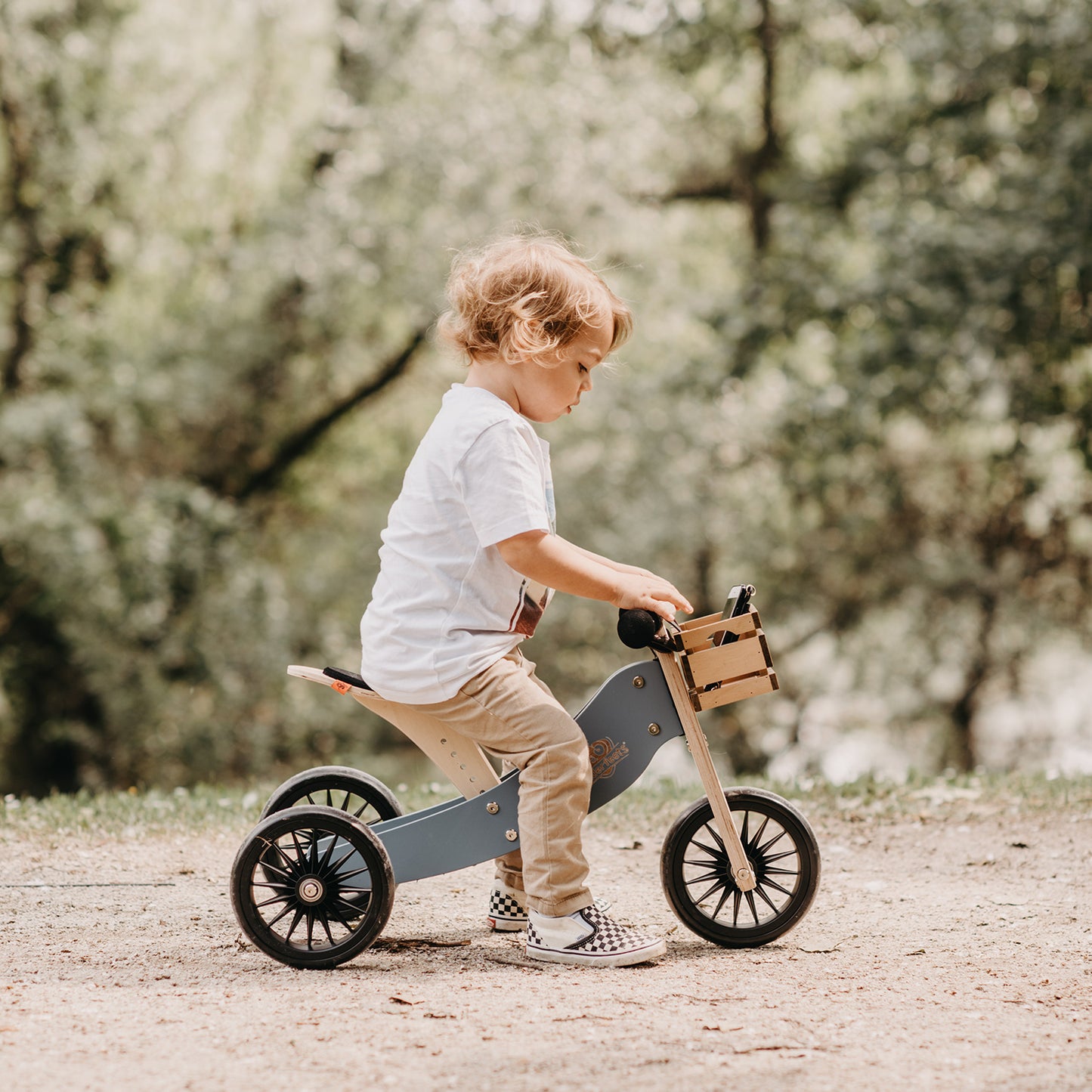 Order Online Kinderfeets - 2-in-1 Tiny Tot Plus Tricycle & Balance Bike - Slate Blue