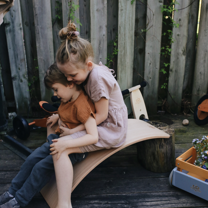 Kinderboard Balance Board – Montessori Wooden Play and Motor Skills Trainer