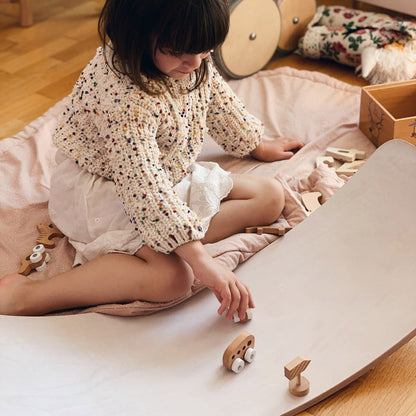 Kinderboard Balance Board – Montessori Wooden Play and Motor Skills Trainer