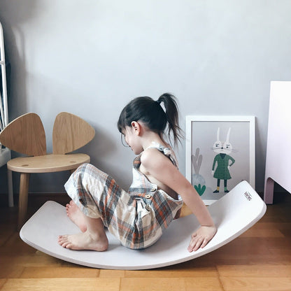 Kinderboard Balance Board – Montessori Wooden Play and Motor Skills Trainer