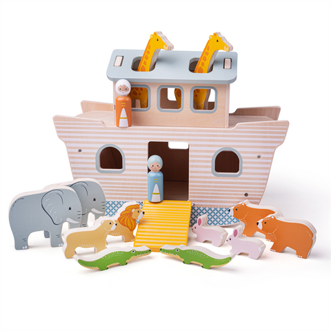 Bigjigs | Noah's Ark | Wooden Toy Set | 1 Years+ | Sweet Pea