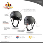 Bike Helmet Matte Black (Adjustable)