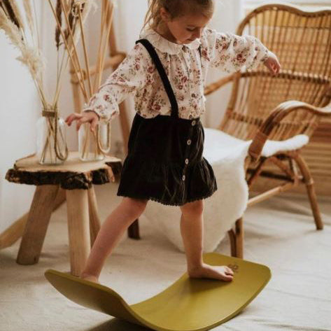 Kinderboard Balance Board – Montessori Wooden Play and Motor Skills Trainer