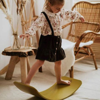 Kinderboard Balance Board – Montessori Wooden Play and Motor Skills Trainer