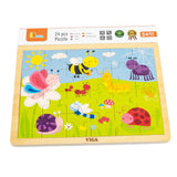 Wooden Puzzle - Insects & Bugs (24 pcs) - DAMAGED BOX