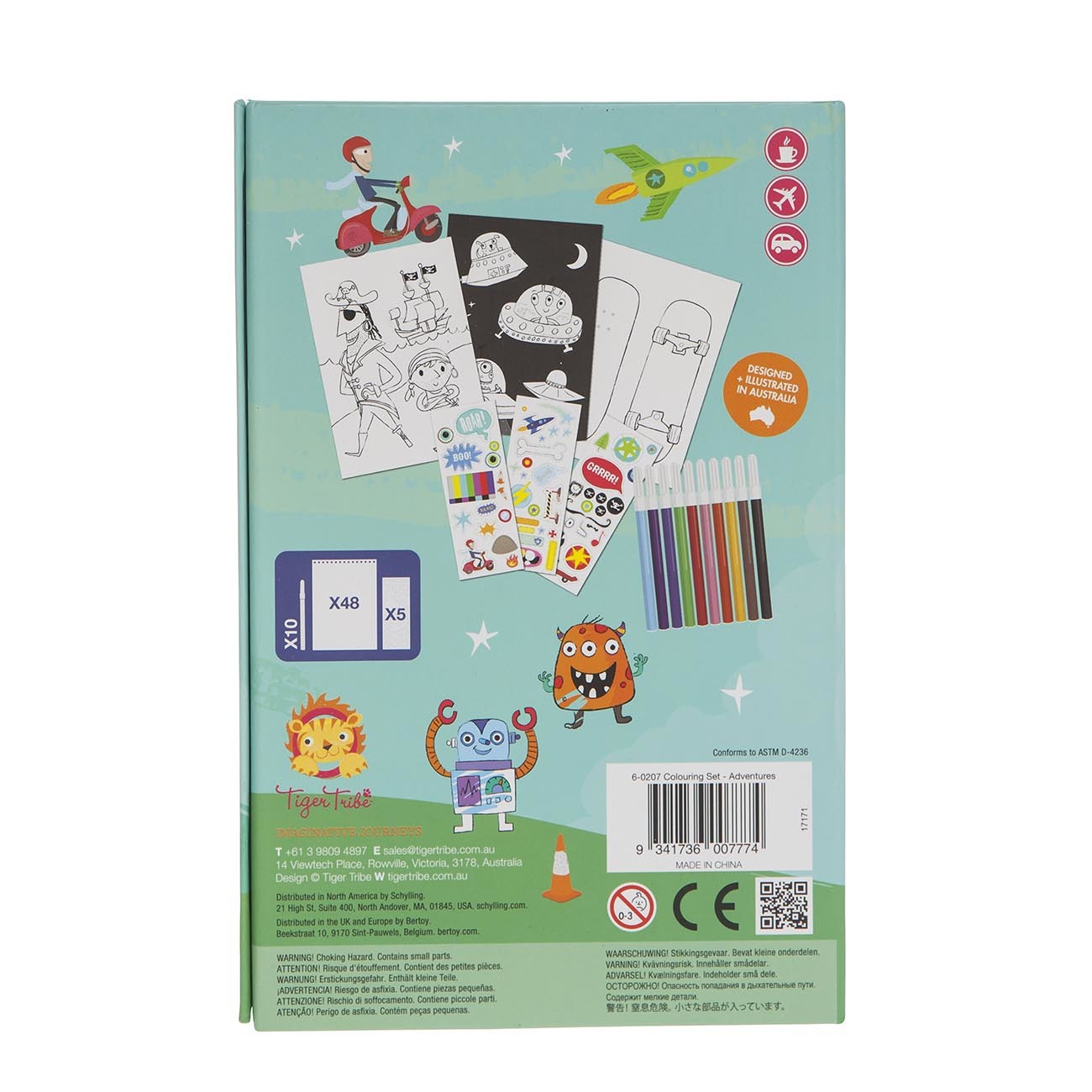 Colouring Set - Adventures - Sweet Pea Kids