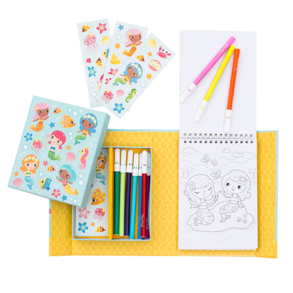 Colouring Set - Assorted Themed Activity Pack for Kids with Multiple Scenes
