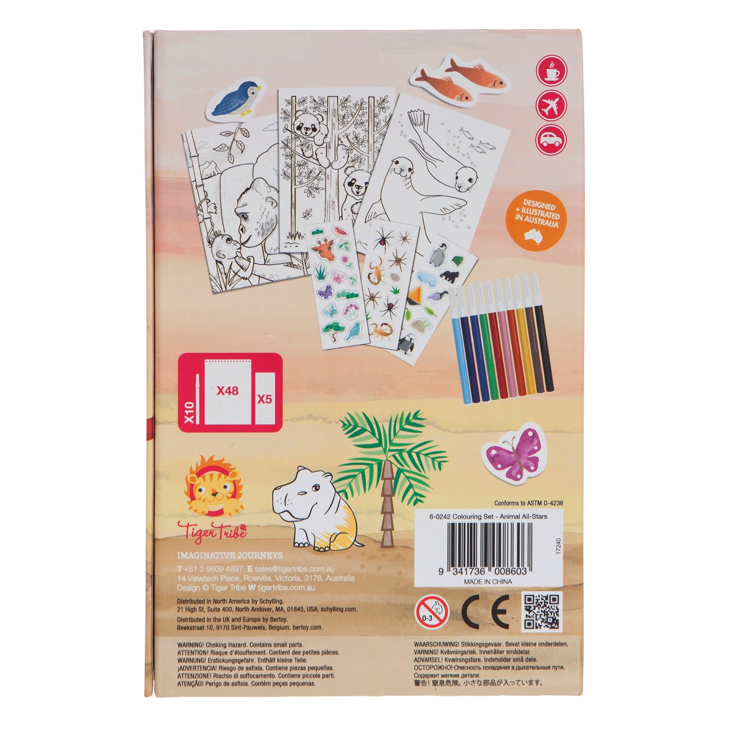 Colouring Set - Animal All-Stars