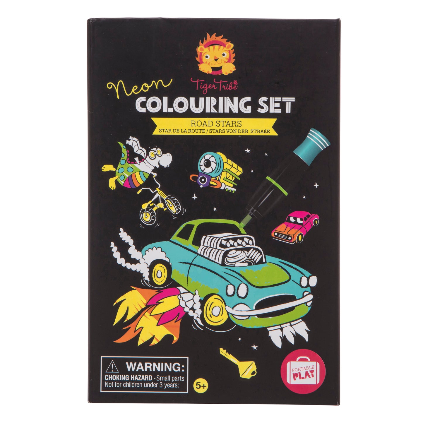 Neon Colouring Set - Road Stars - Sweet Pea Kids