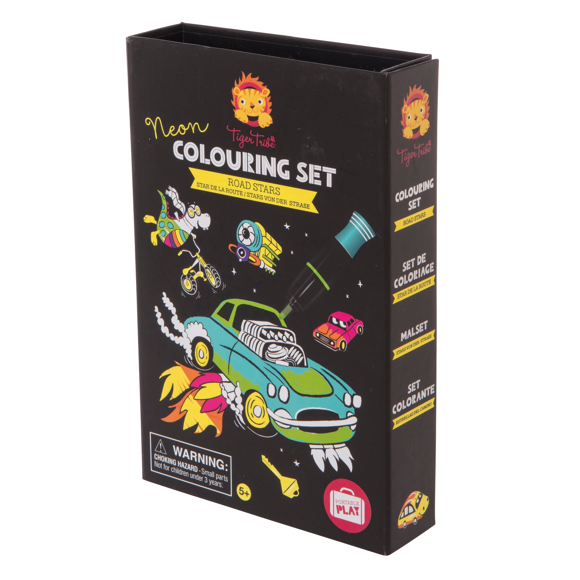 Neon Colouring Set - Road Stars - Sweet Pea Kids