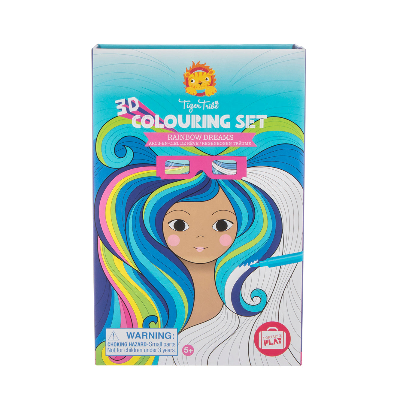 Tiger Tribe 3D Colouring Set In Rainbow Dreams - Sweet Pea UAE