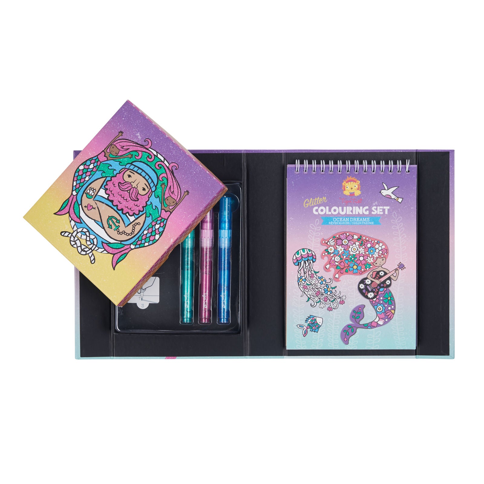 Tiger Tribe | Glitter Colouring Set In Ocean Dreams 