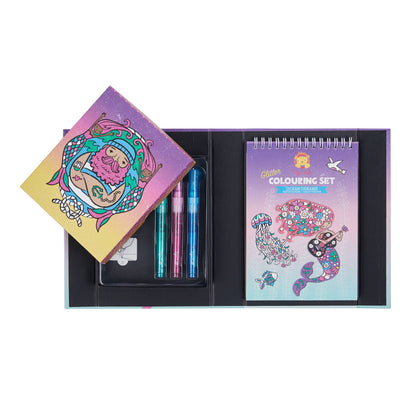 Tiger Tribe | Glitter Colouring Set In Ocean Dreams 