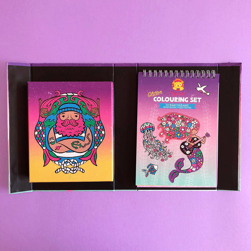 مجموعة تلوين لامعة - أحلام المحيط