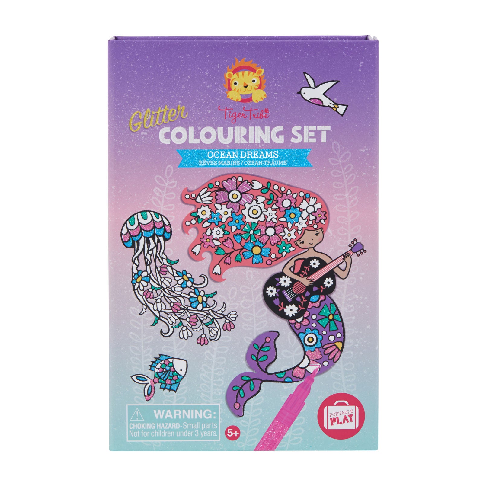 Tiger Tribe | Glitter Colouring Set In Ocean Dreams  | Order Online