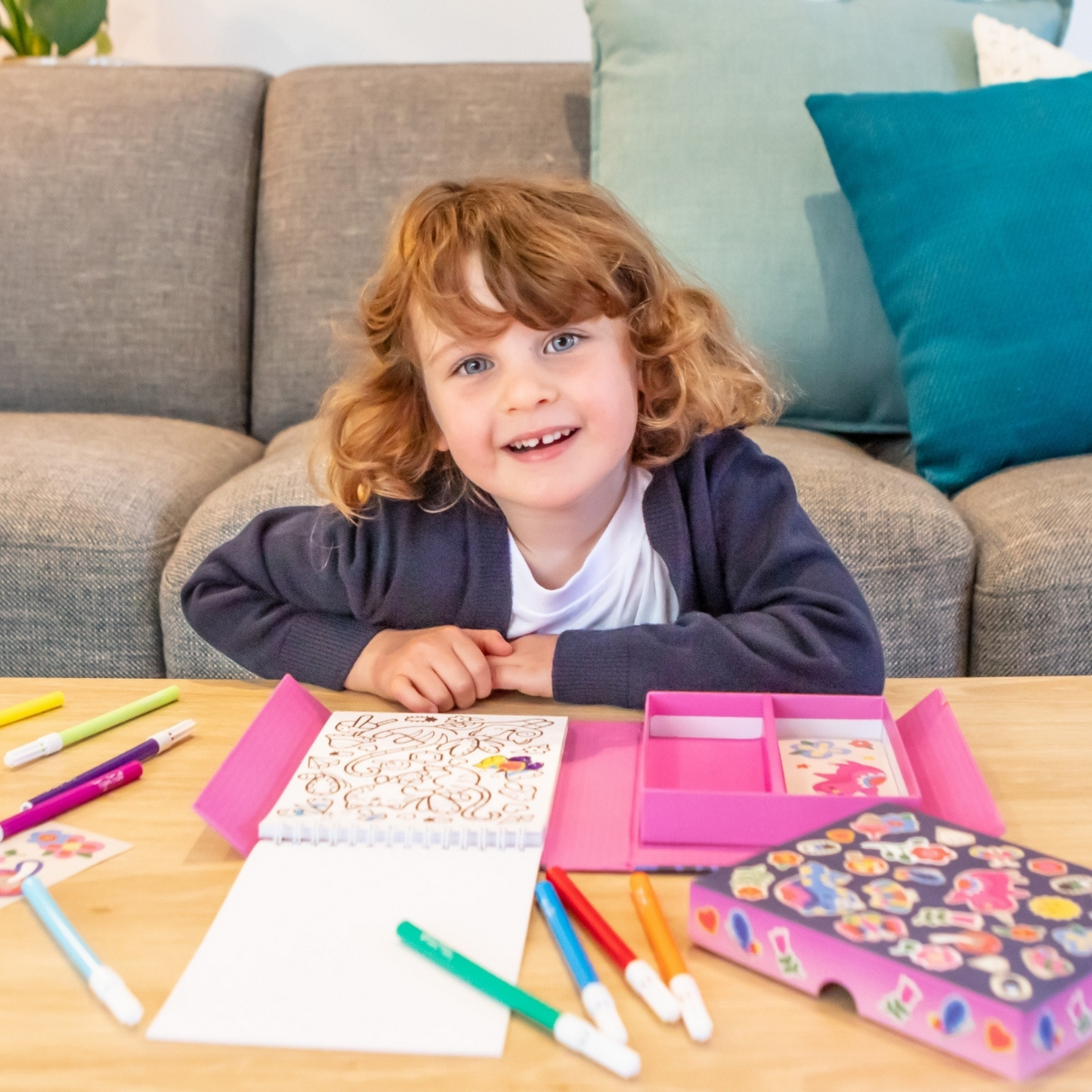 Colouring Set - Assorted Themed Activity Pack for Kids with Multiple Scenes