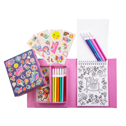 Colouring Set - Assorted Themed Activity Pack for Kids with Multiple Scenes