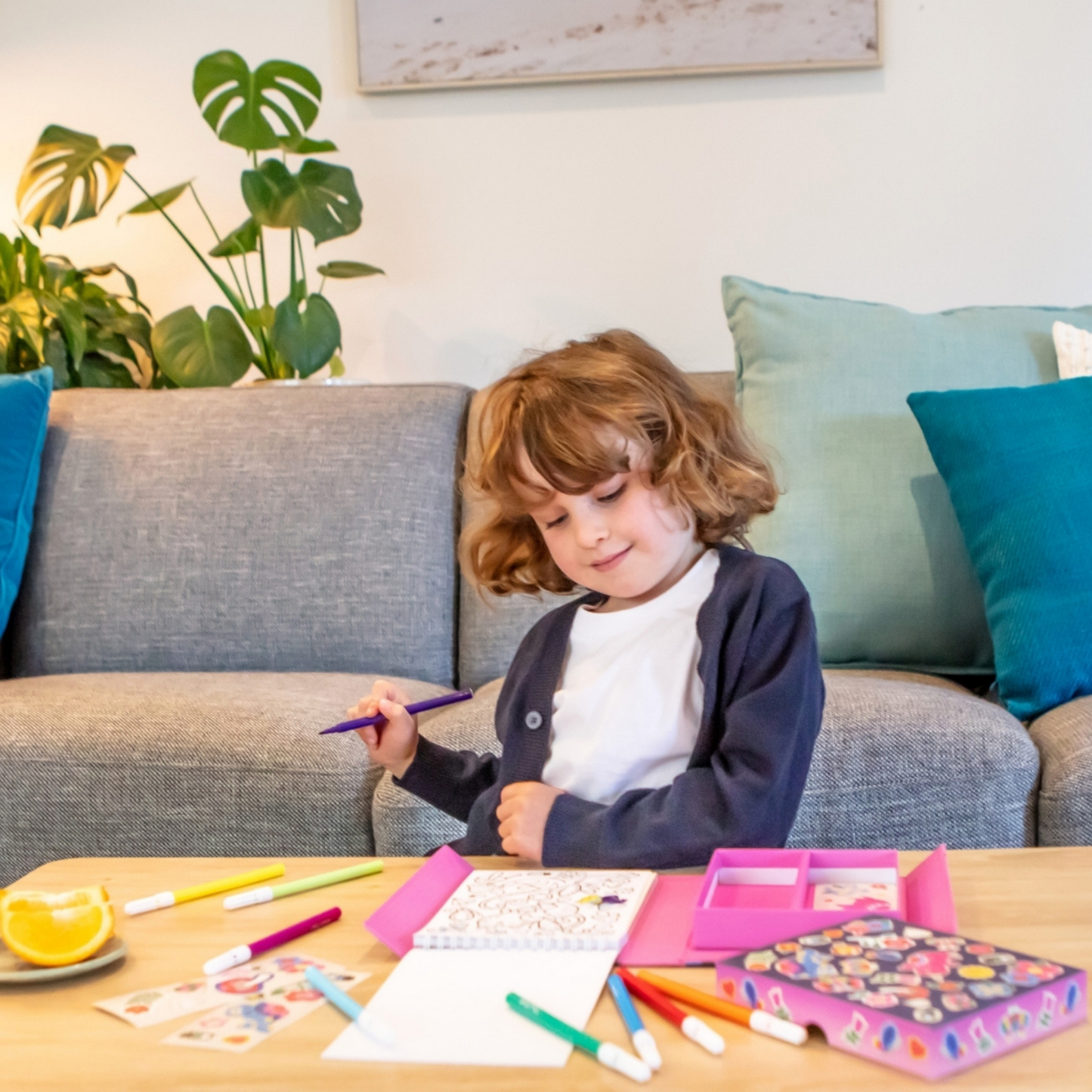 Colouring Set - Assorted Themed Activity Pack for Kids with Multiple Scenes