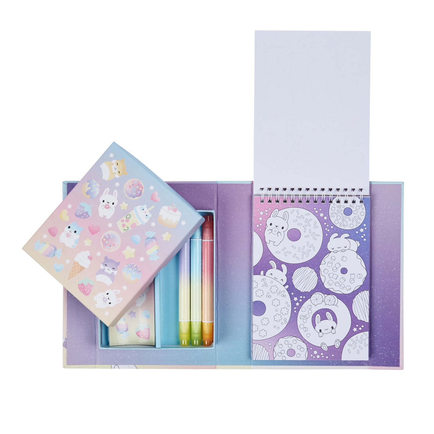 مجموعة تلوين الباستيل - كاواي كافيه