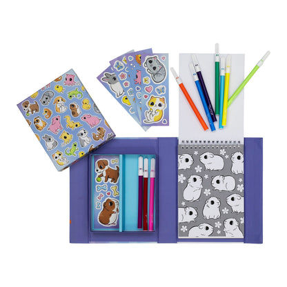 Colouring Set - Assorted Themed Activity Pack for Kids with Multiple Scenes