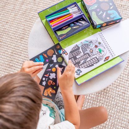 Tiger Tribe | Colouring Set In Dinos In Space Design