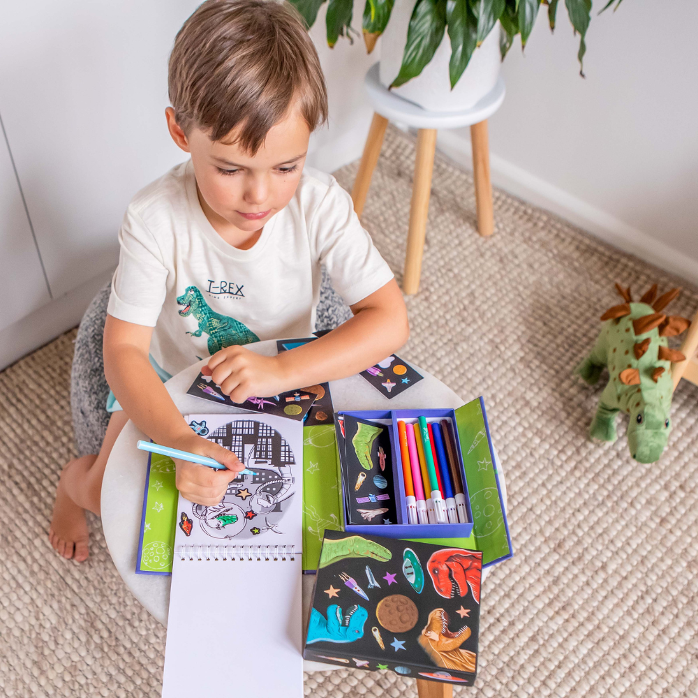 Colouring Set - Assorted Themed Activity Pack for Kids with Multiple Scenes