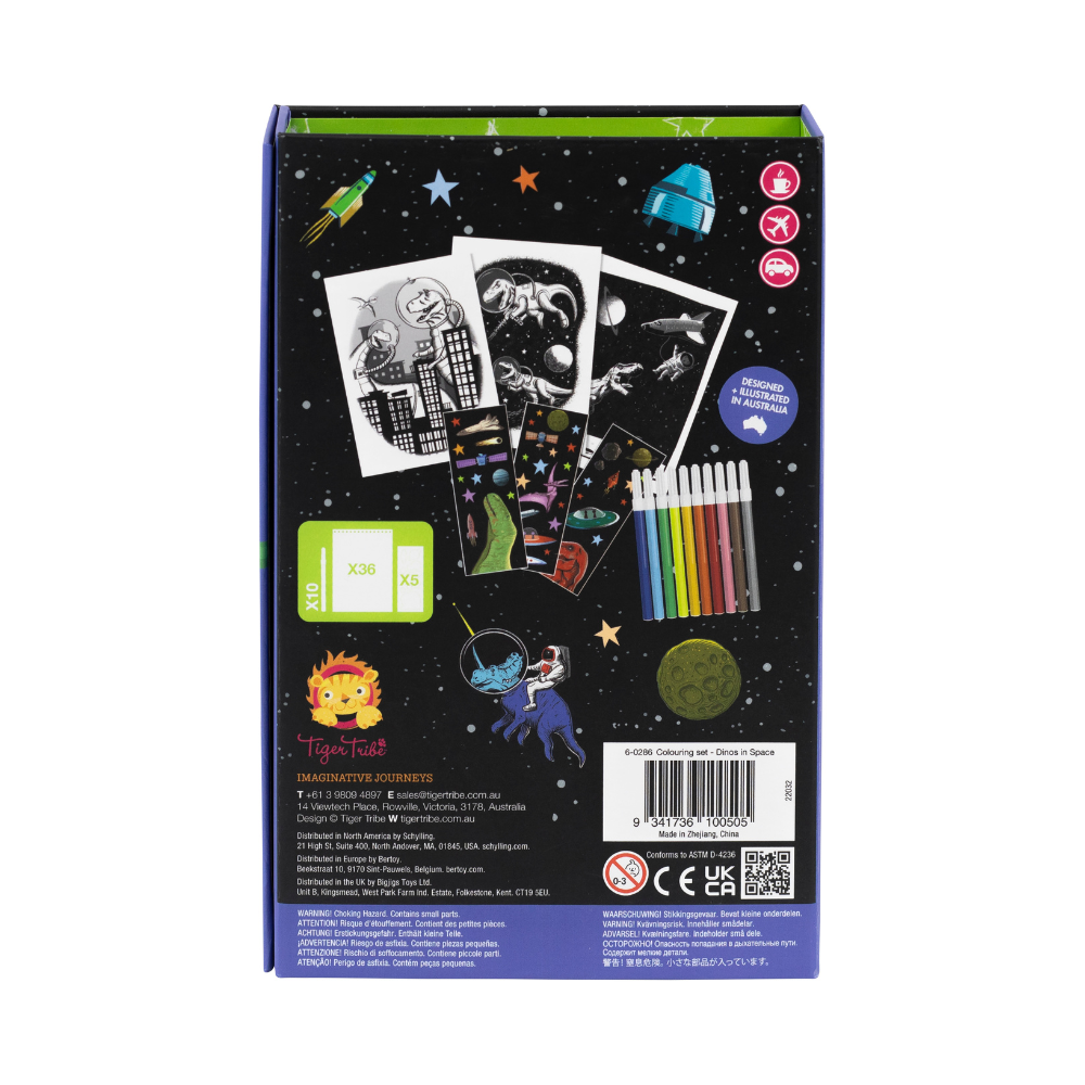 Colouring Set - Assorted Themed Activity Pack for Kids with Multiple Scenes
