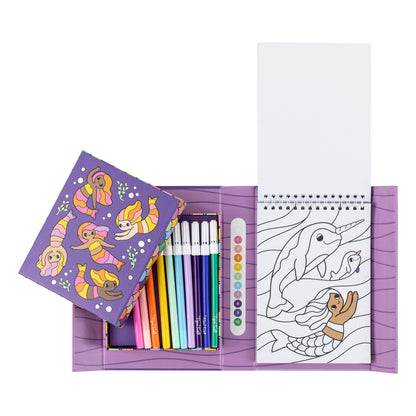 Colouring Activity Pack Featuring Mermaids and Garden Friends for Kids