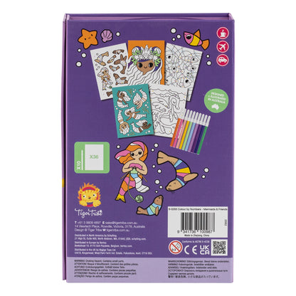 Colouring Activity Pack Featuring Mermaids and Garden Friends for Kids