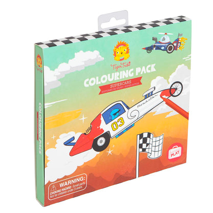 Colouring Pack - Supercars - Sweet Pea Kids