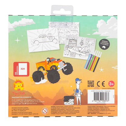 Colouring Pack - Supercars - Sweet Pea Kids