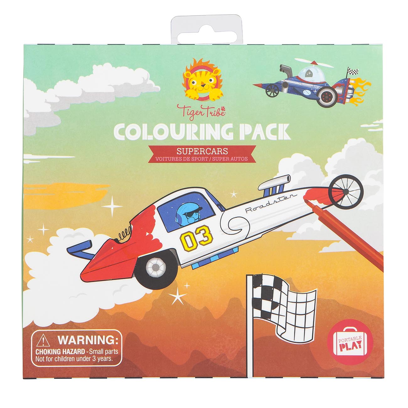 Colouring Pack - Supercars - Sweet Pea Kids