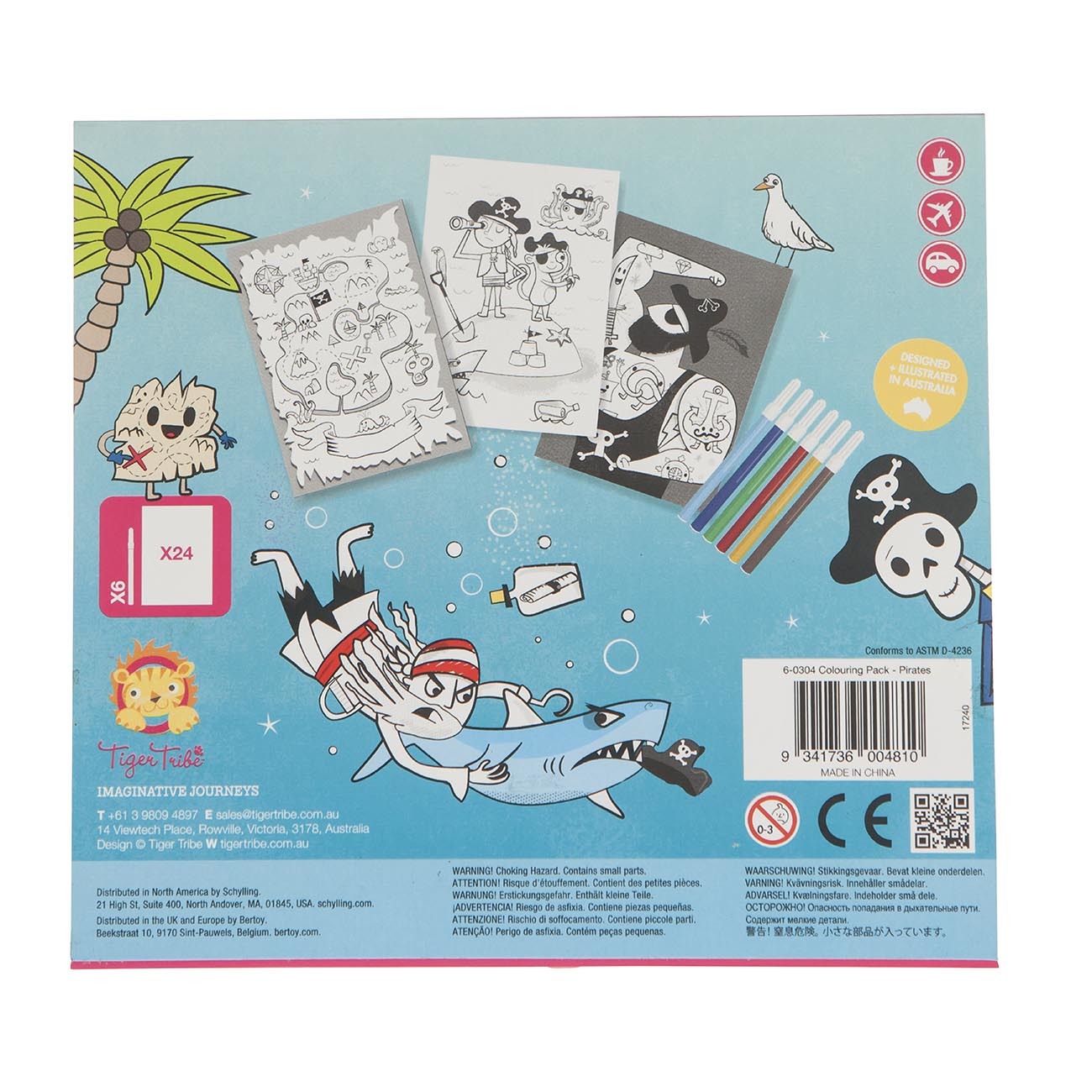 Colouring Pack - Pirates - Sweet Pea Kids