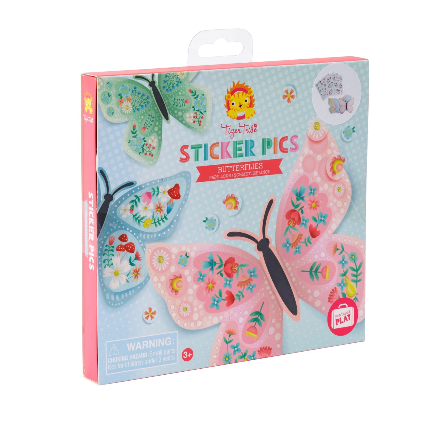 Tiger Tribe | 3D Sticker Pics - Butterflies | Suitable For 3 Years+ 