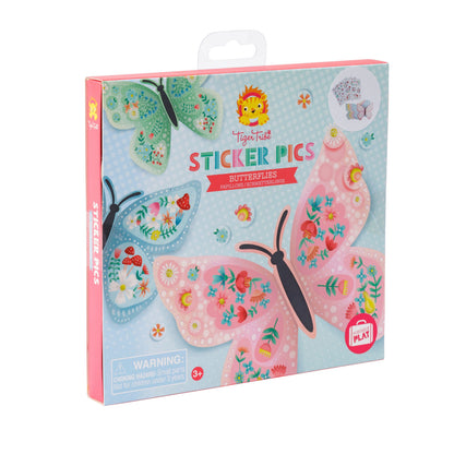 Tiger Tribe | 3D Sticker Pics - Butterflies | Suitable For 3 Years+ 