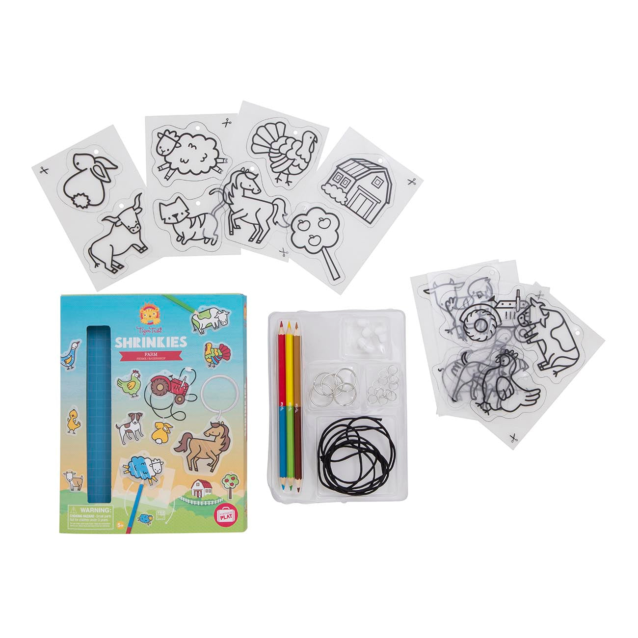 Shrinkies - Farm - Make Your Own Keyrings - Sweet Pea Kids