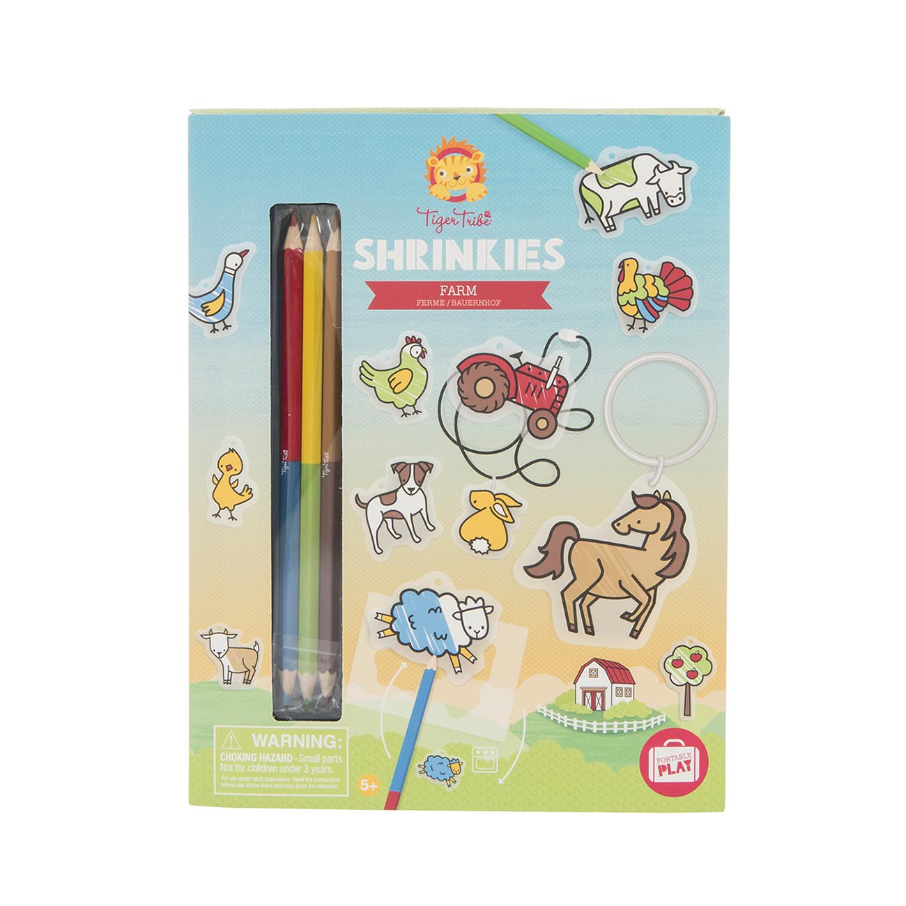 Shrinkies - Farm - Make Your Own Keyrings - Sweet Pea Kids