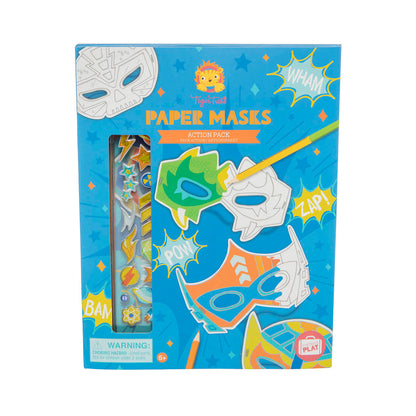 Paper Masks - Action Pack - Sweet Pea Kids
