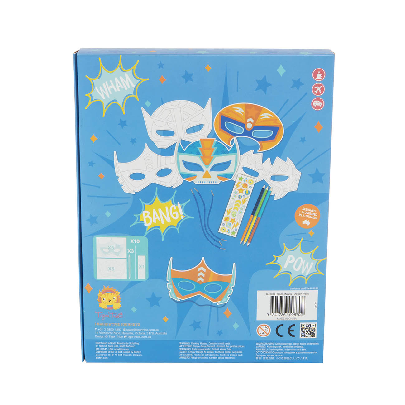 Paper Masks - Action Pack - Sweet Pea Kids