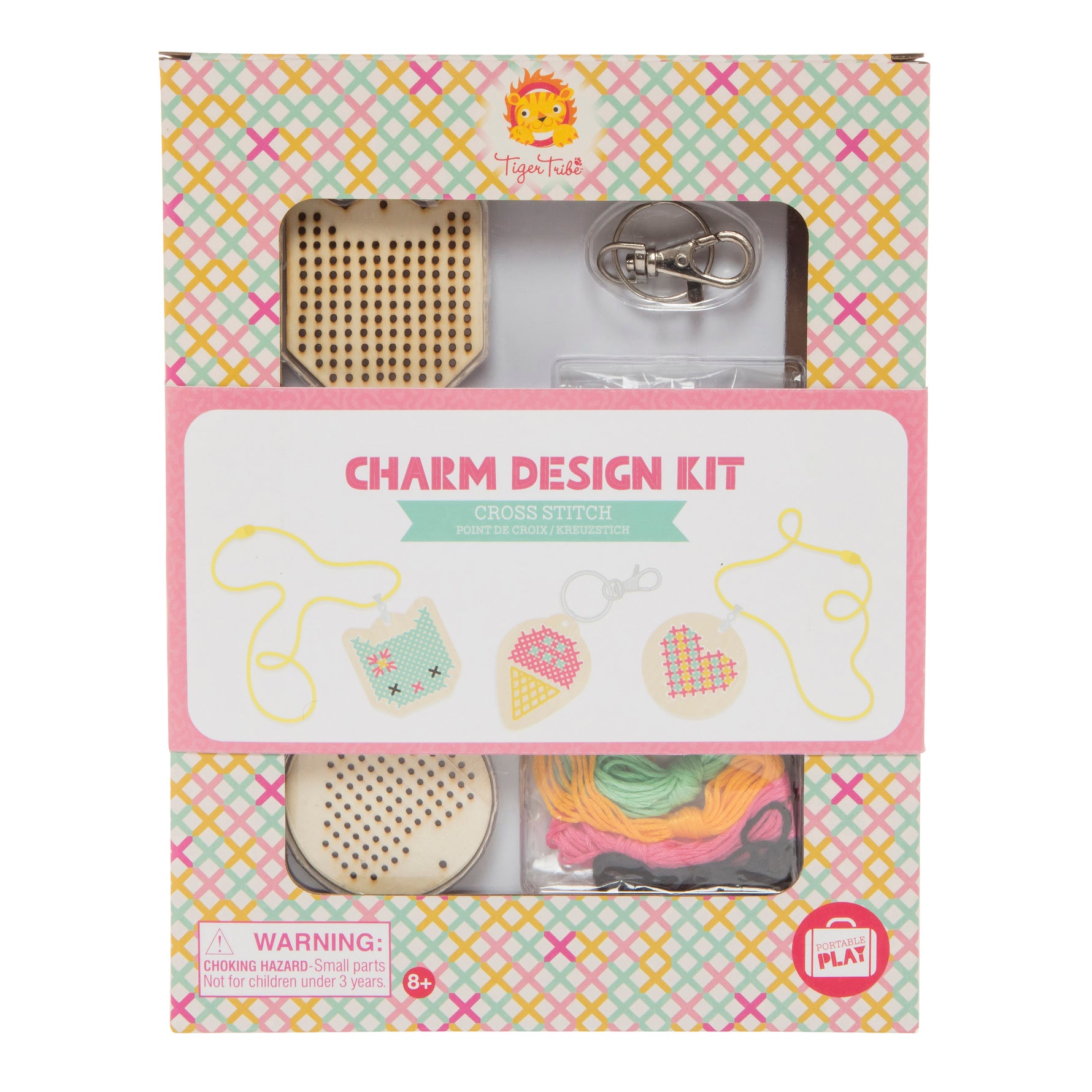 Tiger Tribe Cross Stitch Kit For Kids' | Order From Sweet Pea