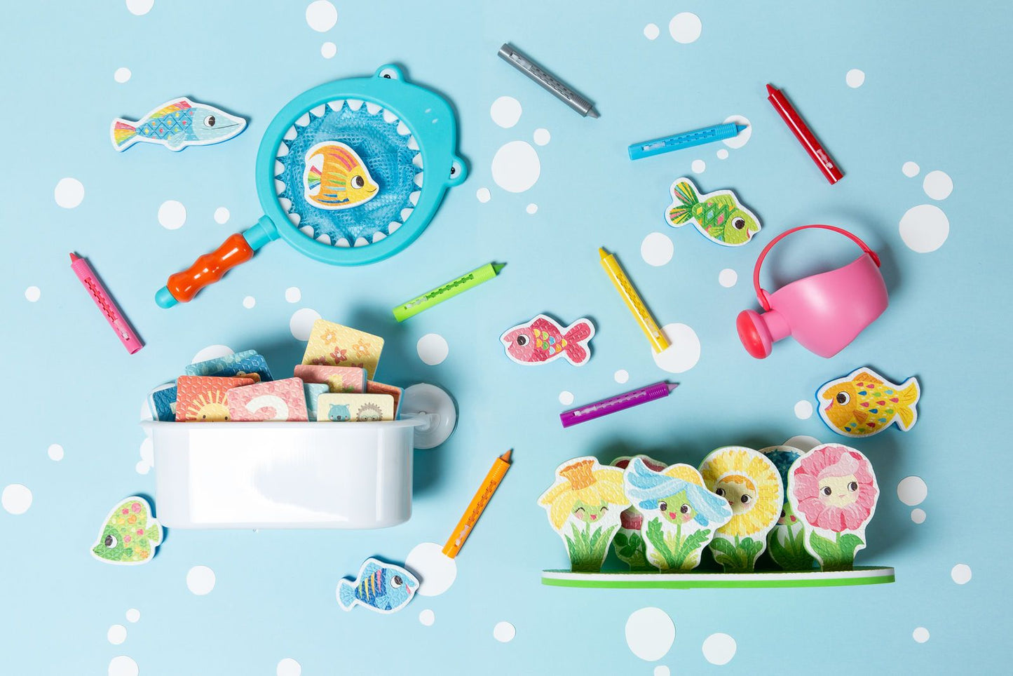 Shark Chasey - Catch a Fish & Waterworks - Pipeline Bath Toy Set for Kids