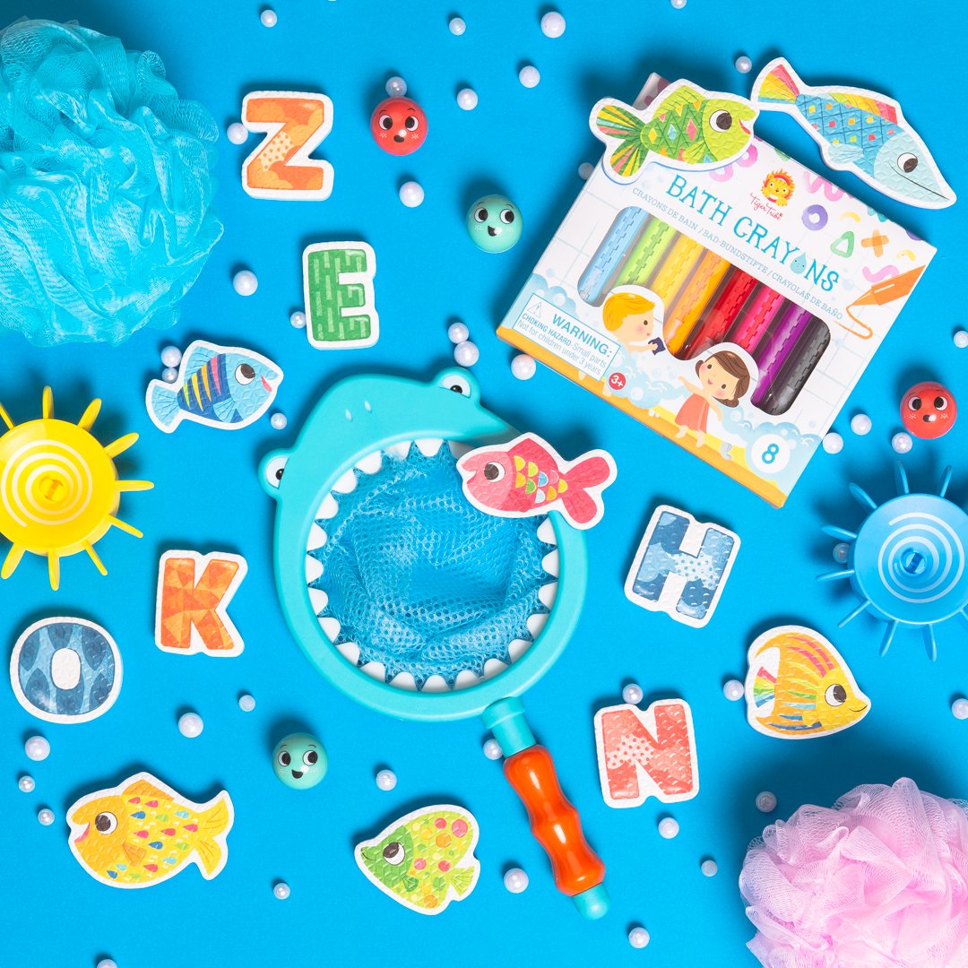 Shark Chasey - Catch a Fish & Waterworks - Pipeline Bath Toy Set for Kids