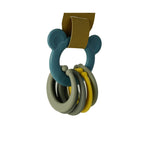 Bioplastic Tiny Teether Ring Chain - Bear (Blue)