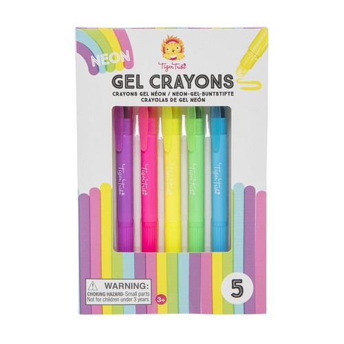 Tiger Tribe | Neon Gel Crayons | Non Toxic, Odour Free