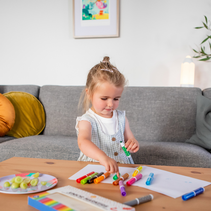 أقلام تحديد قابلة للغسل للأطفال