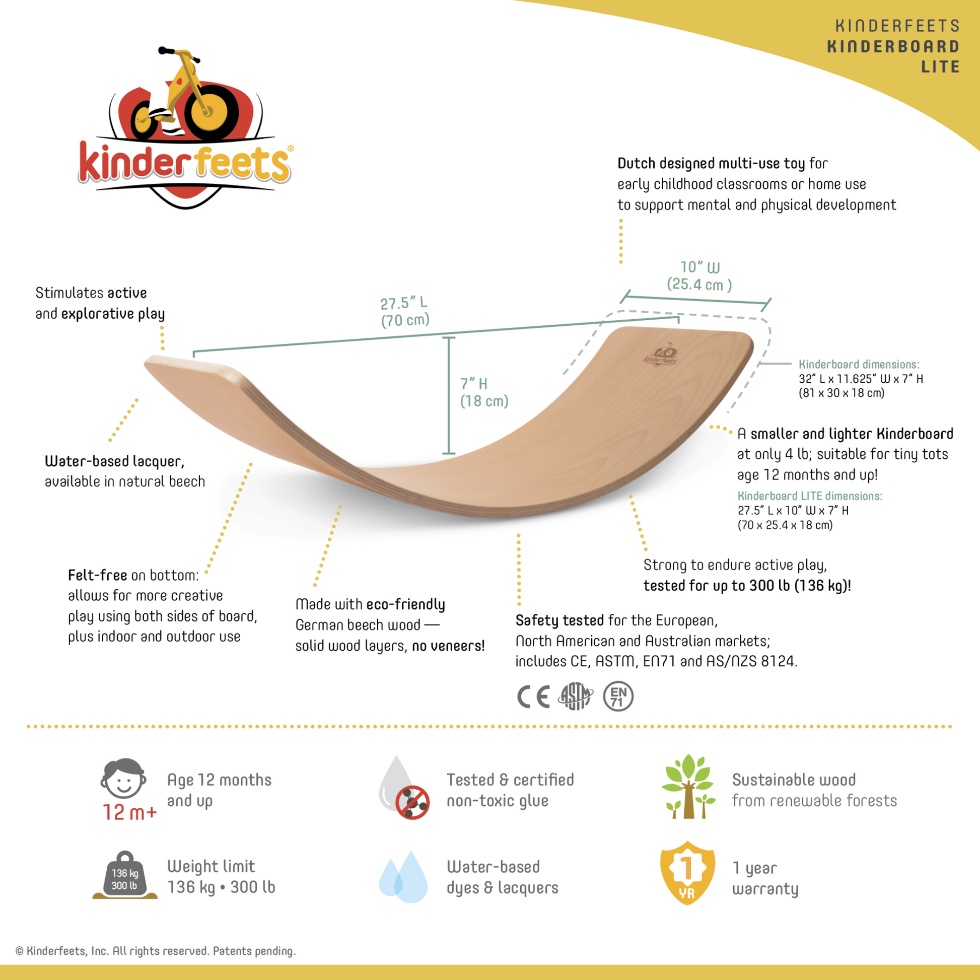 Product Highlights - Order Kinderfeets Kinderboard LITE
